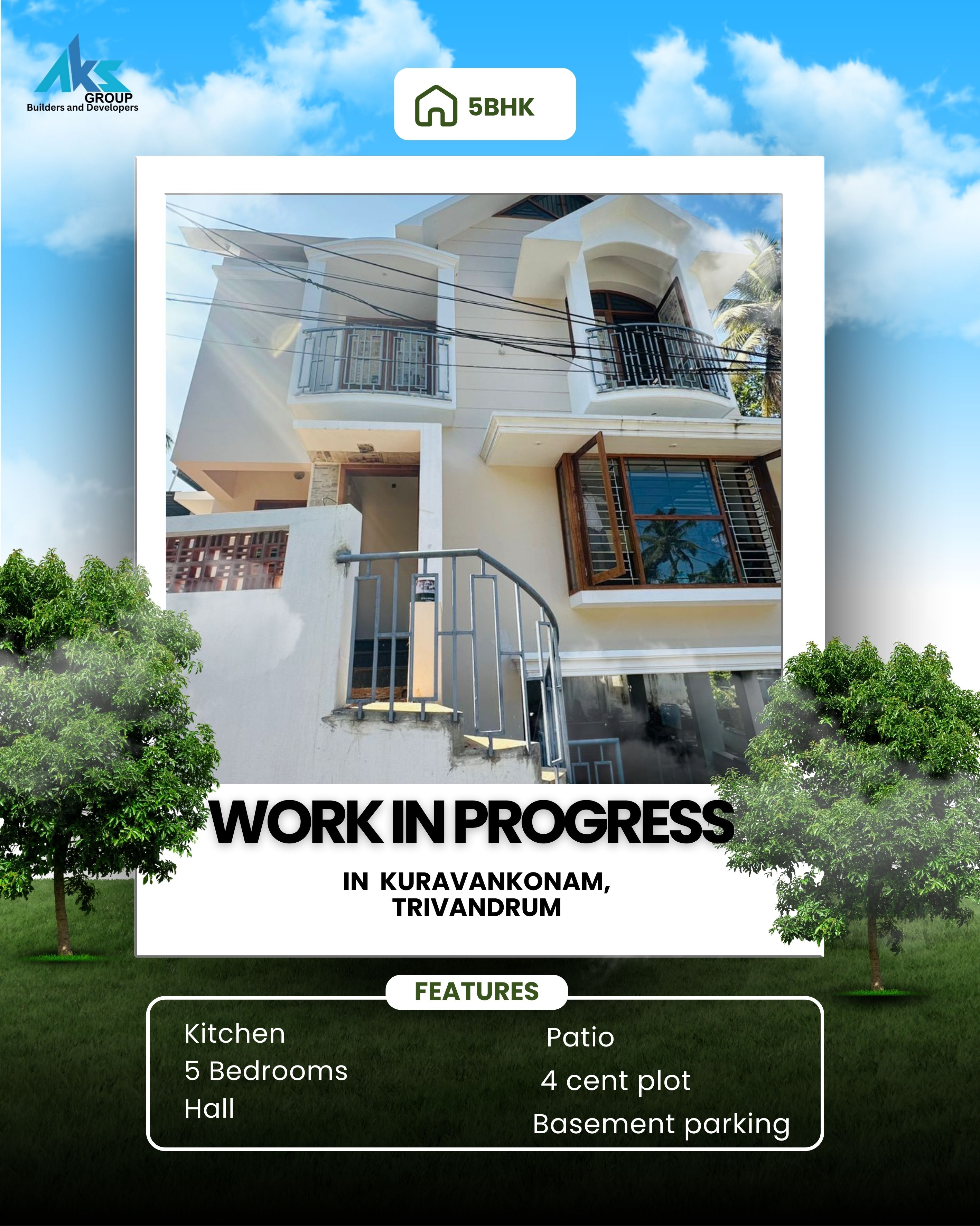 Kuravankonam site Work In-progress