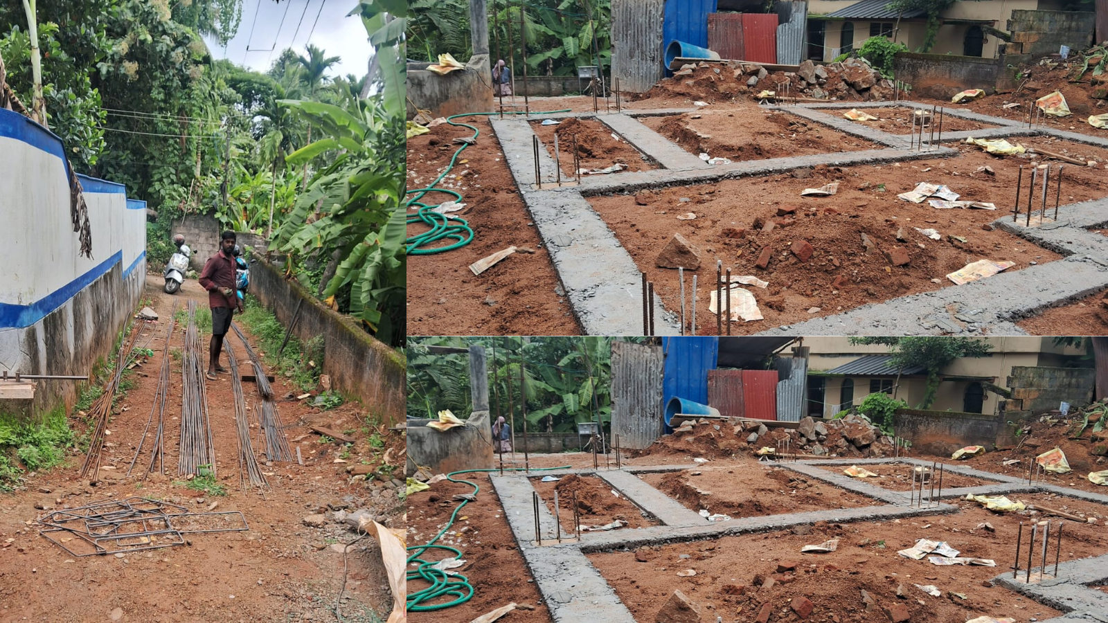 Plinth Beam Reinforcement Work in Pathirapally | AKS Constructions